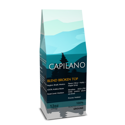 Capilano Coffee Broken Top Blend – Ground Coffee, 12 oz bag