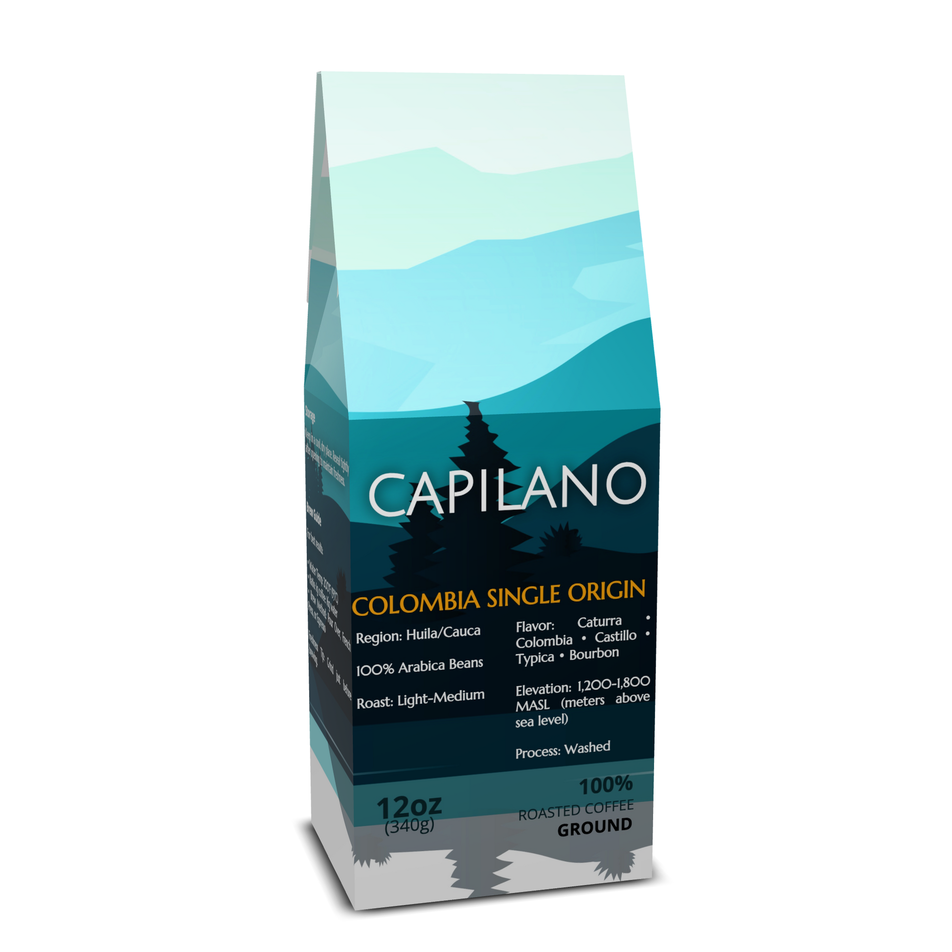 Capilano Coffee Colombia Single Origin – Ground Coffee, 12 oz bag