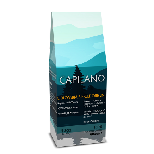 Capilano Coffee Colombia Single Origin – Ground Coffee, 12 oz bag